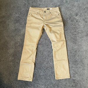 Volcom Vorta slim straight pant in mushroom
